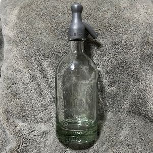 Vintage Style Glass Seltzer Bottle